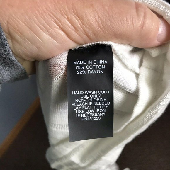 Vince Camuto Women’s Top M Medium Striped Solid - Picture 11 of 11